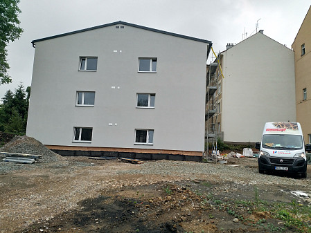 Zateplení stropu novostavby bytového domu v Čáslavi